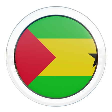 Bandeira de São Tomé e Príncipe  3D Flag