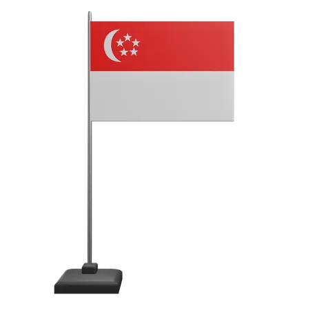 Bandeira de Singapura  3D Icon