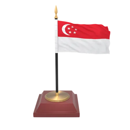 Bandeira de Singapura  3D Icon