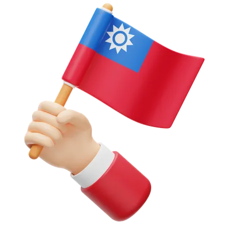 Bandeira de taiwan  3D Icon