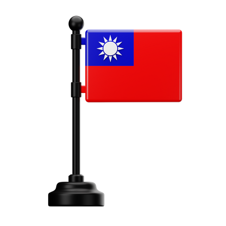 Bandeira de taiwan  3D Icon