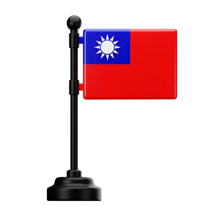 Bandeira de taiwan  3D Icon