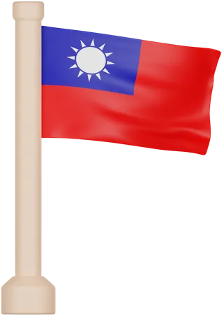 Bandeira de taiwan  3D Icon