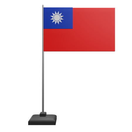 Bandeira de taiwan  3D Icon