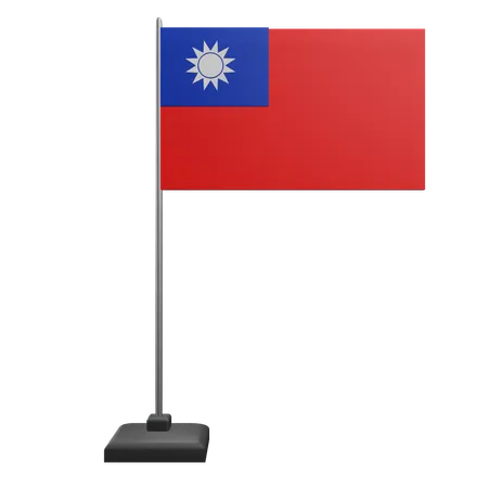 Bandeira de taiwan  3D Icon