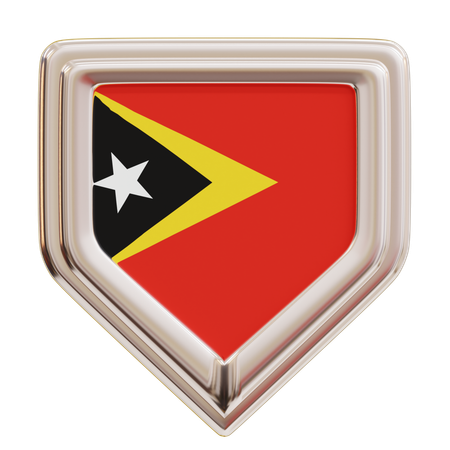 Bandeira de timor leste  3D Icon