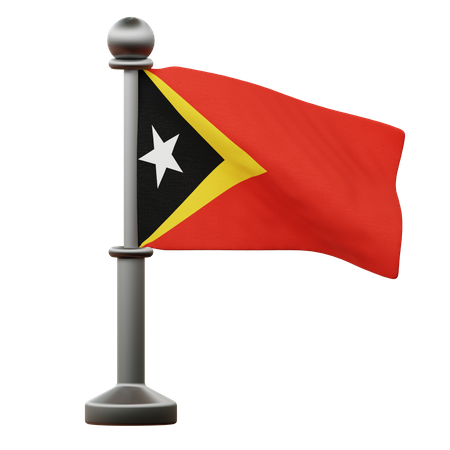 Bandeira de timor leste  3D Icon