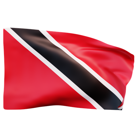 Bandeira de Trinidad e Tobago  3D Icon