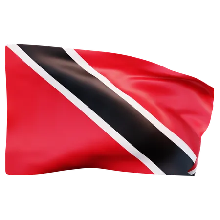 Bandeira de Trinidad e Tobago  3D Icon