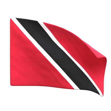 Bandeira de Trinidad e Tobago  3D Icon