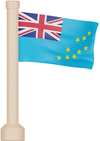 Bandeira de tuvalu  3D Icon