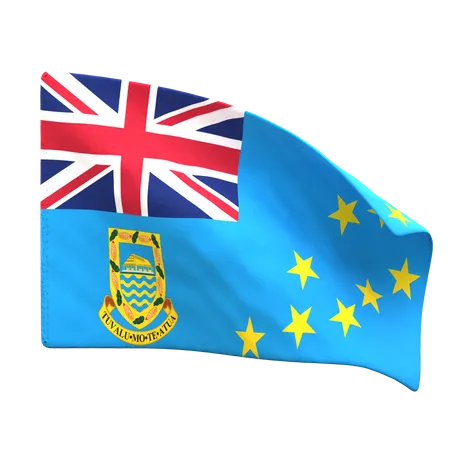 Bandeira de tuvalu  3D Icon