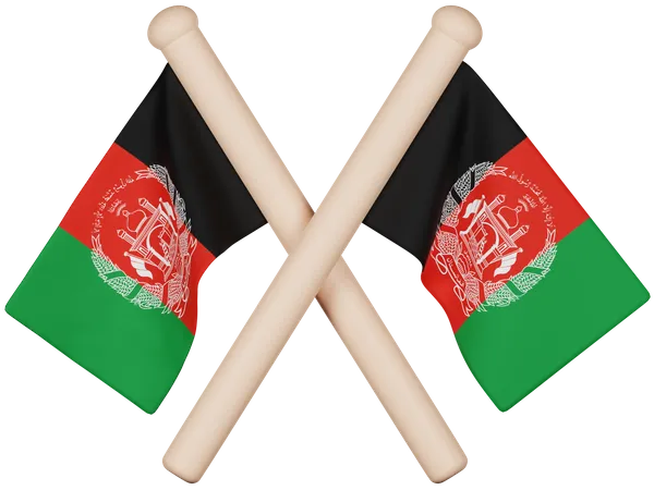 Bandeira do Afeganistão  3D Icon