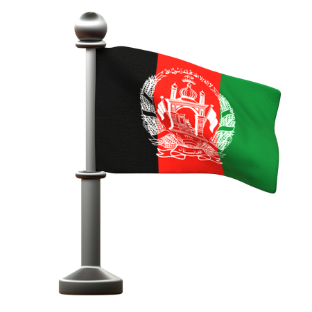 Bandeira do Afeganistão  3D Icon