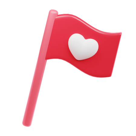 Bandeira do amor  3D Icon