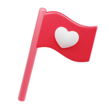 Bandeira do amor  3D Icon