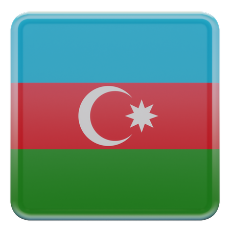 Bandeira do Azerbaijão  3D Flag