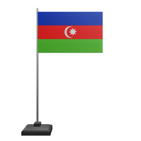 Bandeira do Azerbaijão  3D Icon