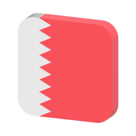 Bandeira do Bahrein  3D Icon