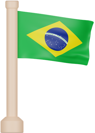 Bandeira do brasil  3D Icon