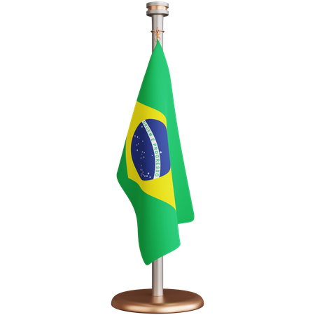 Bandeira do brasil  3D Icon