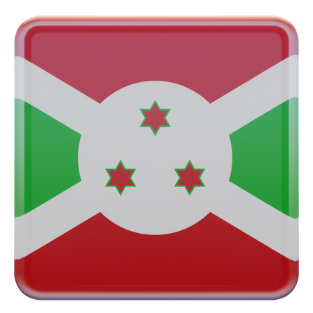 Bandeira do burundi  3D Flag