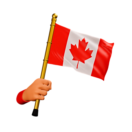 Bandeira do Canada  3D Icon