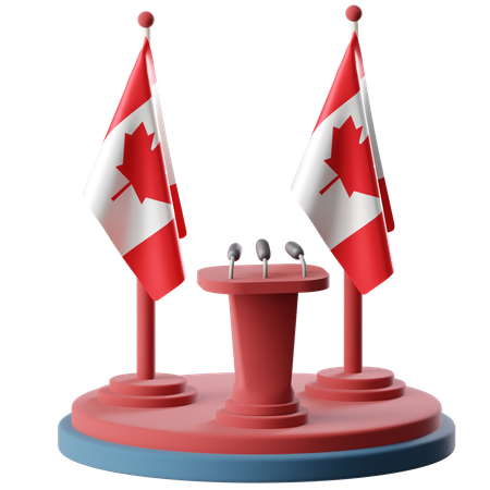 Bandeira do Canadá  3D Icon