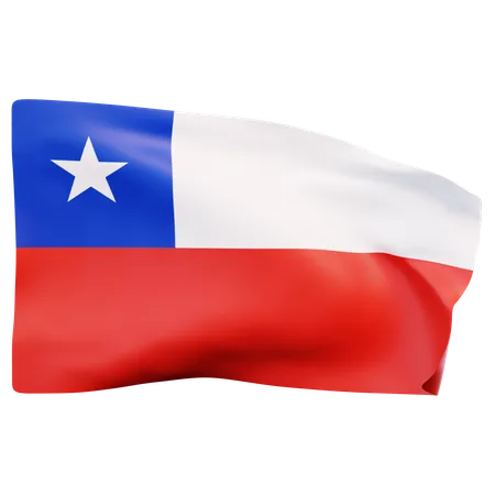 Bandeira do chile  3D Icon