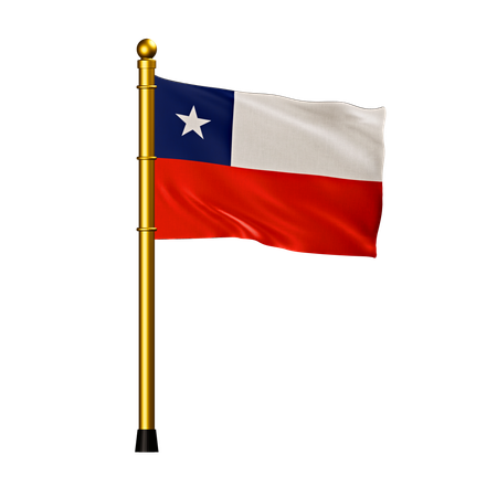 Bandeira do chile  3D Icon