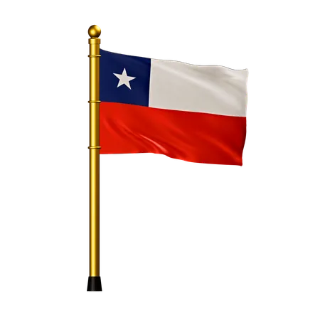 Bandeira do chile  3D Icon