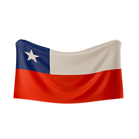 Bandeira do chile  3D Icon