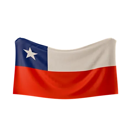 Bandeira do chile  3D Icon