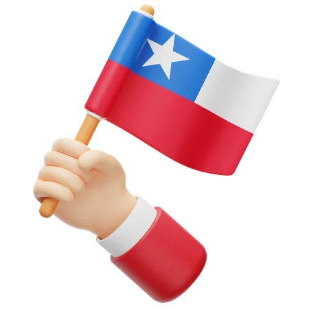 Bandeira do chile  3D Icon