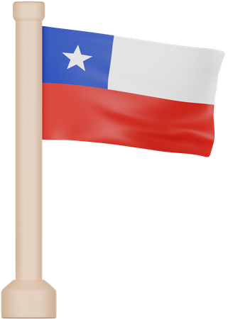 Bandeira do chile  3D Icon