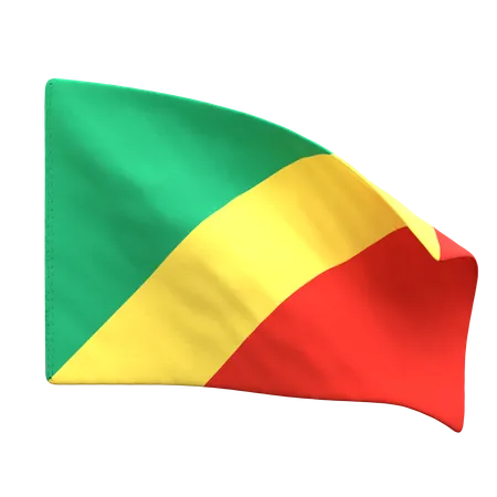 Bandeira do Congo  3D Icon