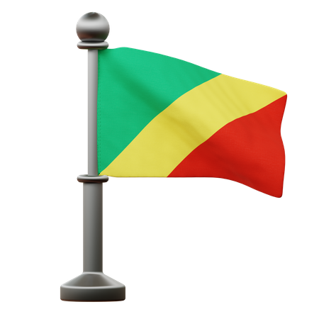 Bandeira do Congo  3D Icon