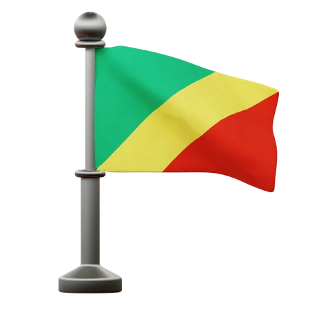 Bandeira do Congo  3D Icon