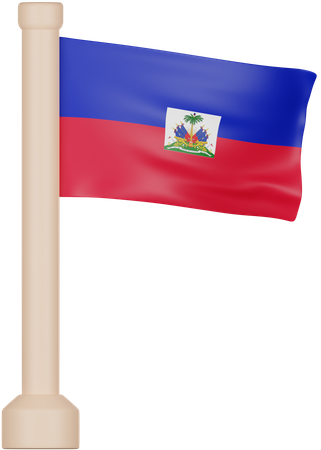 Bandeira do Haiti  3D Icon