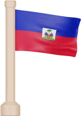 Bandeira do Haiti  3D Icon