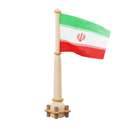 Bandeira do Irã  3D Icon