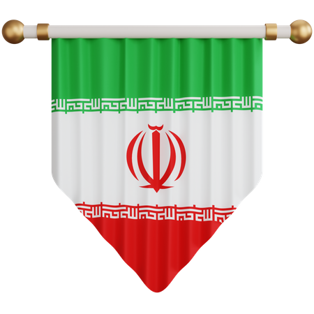 Bandeira do Irã  3D Icon