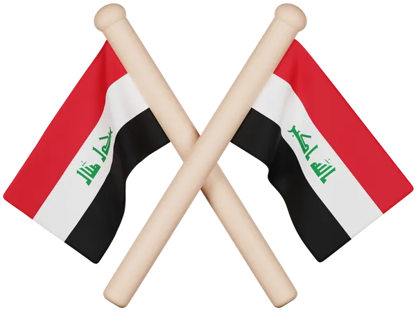 Bandeira do Iraque  3D Icon