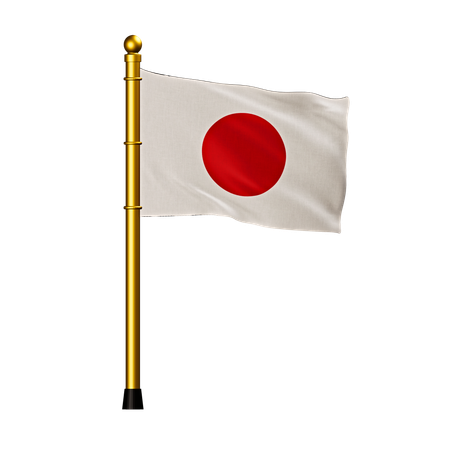 Bandeira do japão  3D Icon