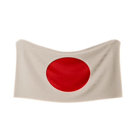 Bandeira do japão  3D Icon