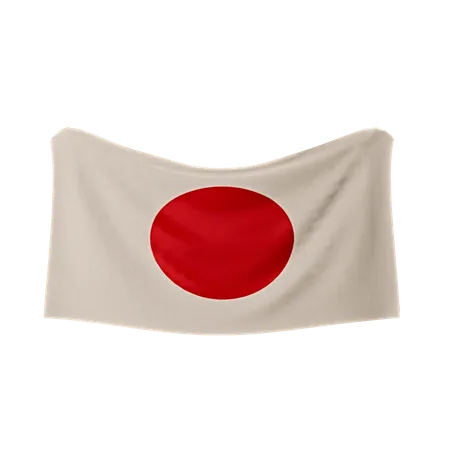 Bandeira do japão  3D Icon