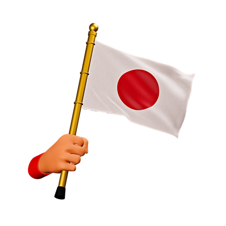 Bandeira do japão  3D Icon