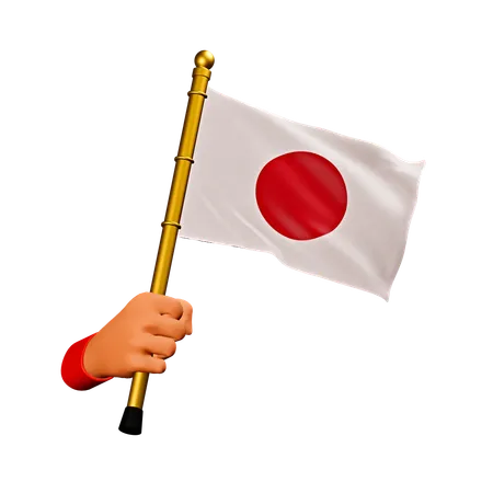 Bandeira do japão  3D Icon