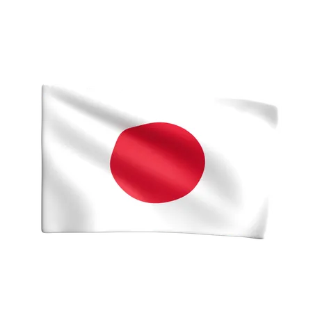 Bandeira do japão  3D Icon