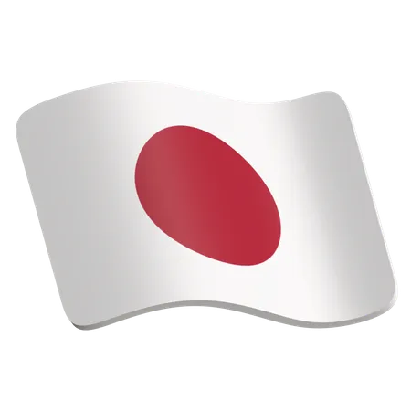 Bandeira do japão  3D Icon